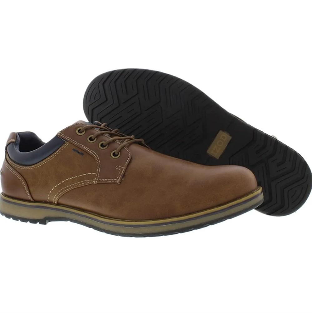 IZOD Cal Oxford Lace Up Casual Mens Shoes - Picture 2 of 4